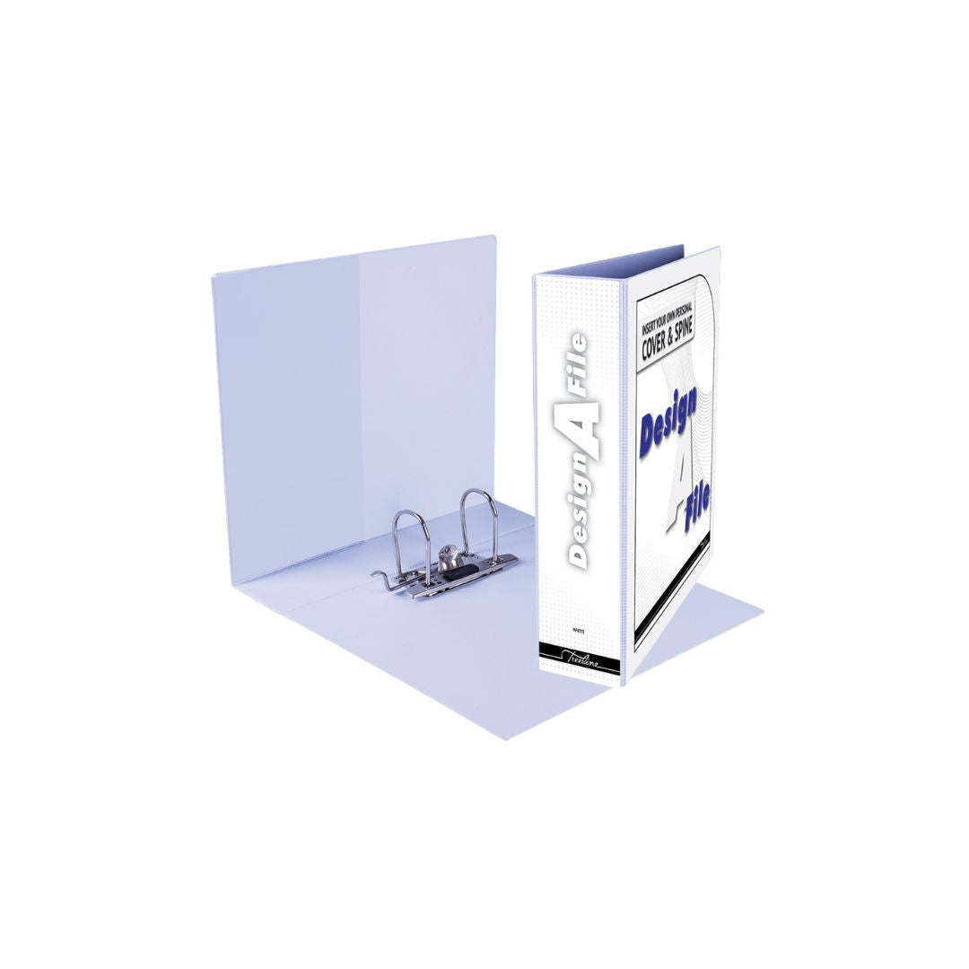 TREELINE Design-A-File A4 Lever Arch PVC with Overlay and Inside Pocket 70mm Spine Box of 10