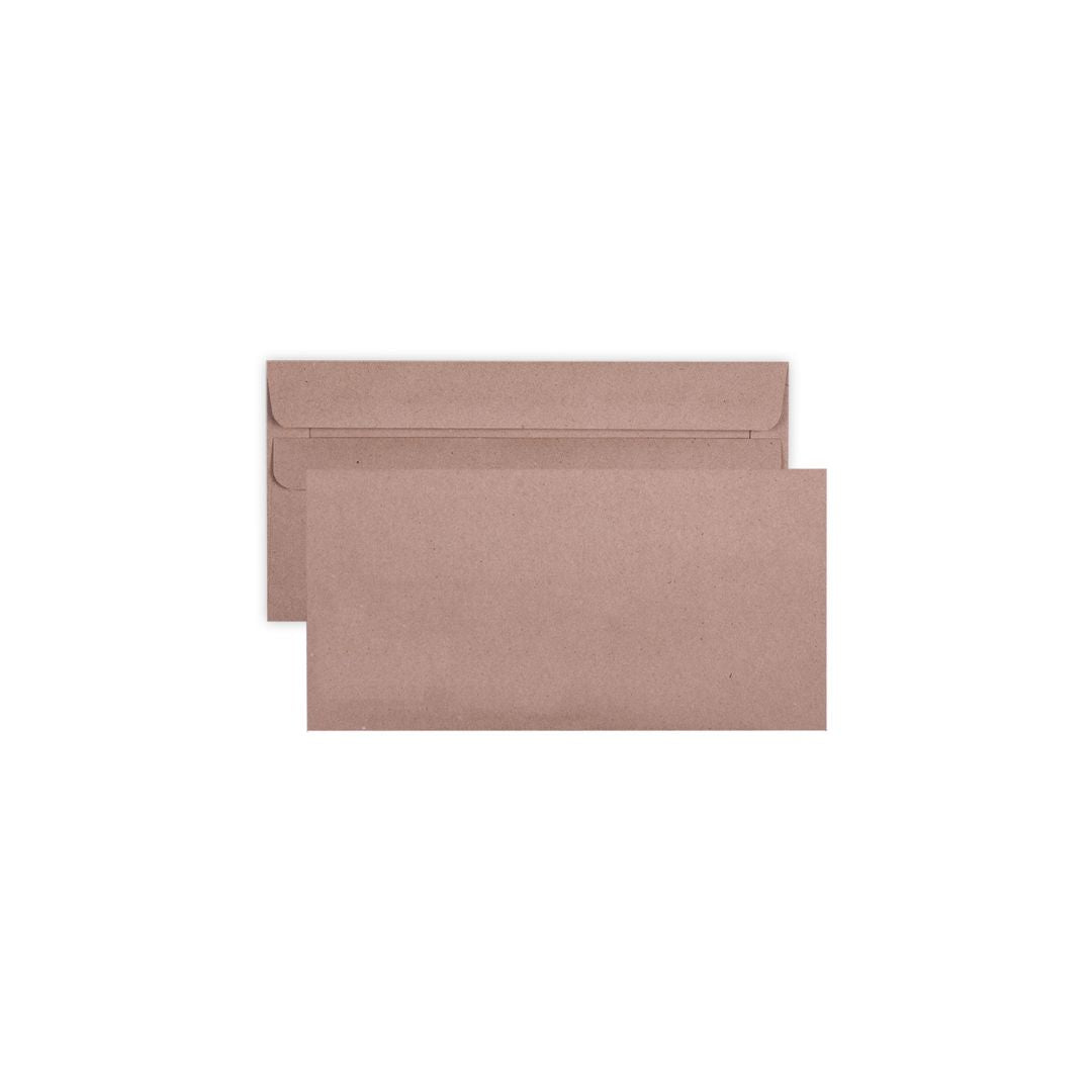 LEO DLB11 Self Seal 110 x 220mm 80gsm Brown Manilla Box of 500