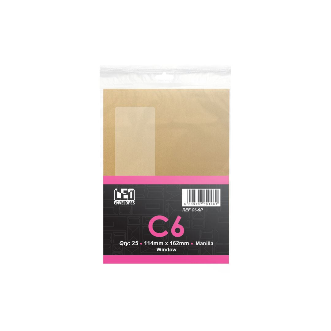 LEO C6-12P Self Seal 114 x 162mm 80gsm White Pack of 25
