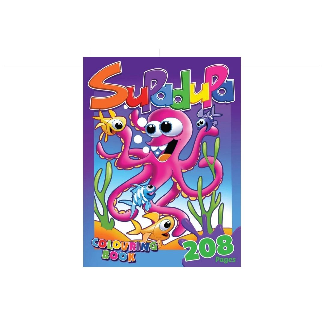 BUTTERFLY 208 Page Supa Dupa Colouring Book