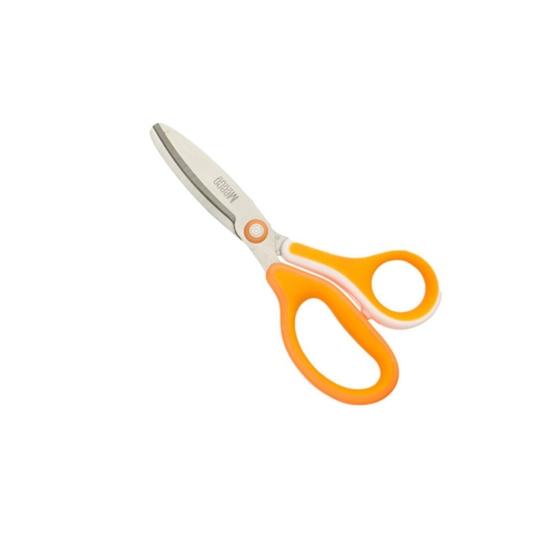 MEECO Executive Scholastic Scissors Left Handed Neon Orange 140mm
