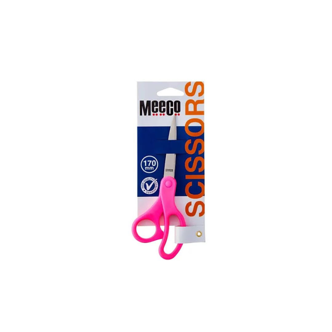 MEECO Executive Scholastic Scissors Right Handed Pink 170mm