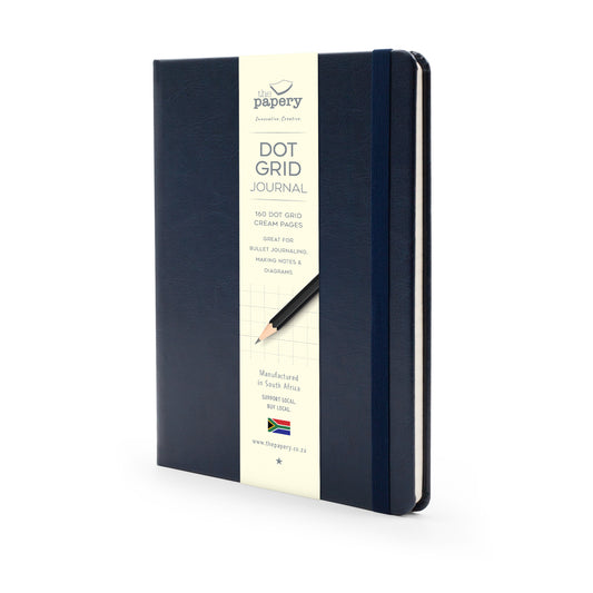 THE PAPERY A5 Classic Hard Cover Journal 160 Pages Navy