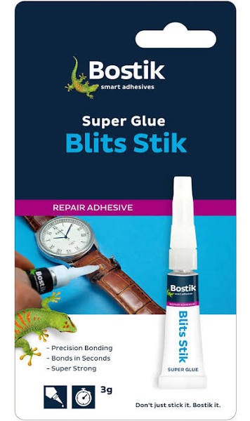 BOSTIK Super Glue 3g Blits Stick Super Glue