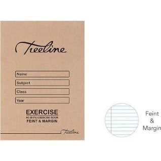 A5 Treeline Exercise book 48 pg Feint & Margin College