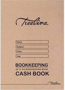 TREELINE A4 Exercise Book 72pg Soft Cover 8 Column Cash Book