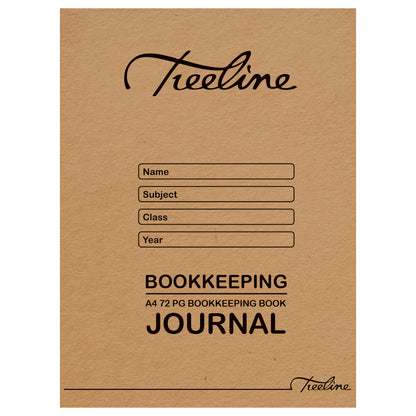 A4 Treeline Exercise Book 72 pg Soft Cover Journal Bookkeeping