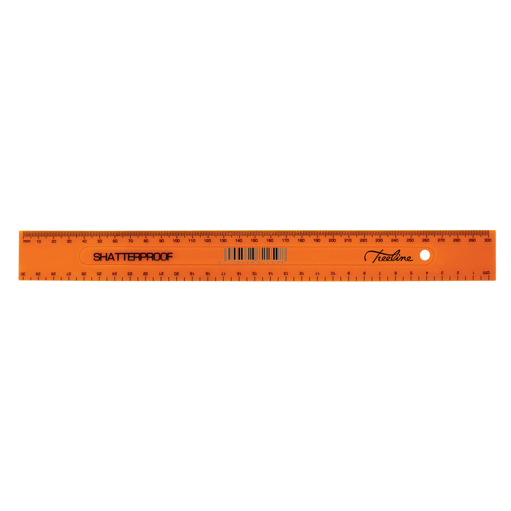 TREELINE Ruler 30cm Shatterproof