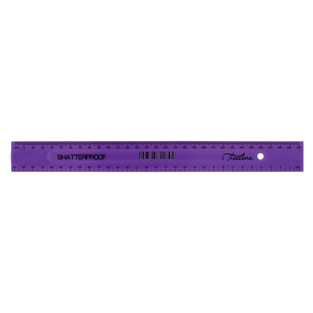TREELINE Ruler 30cm Shatterproof