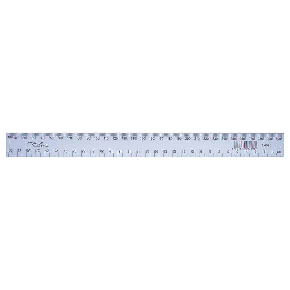 Treeline Ruler 30cm Clear Easi-Rule