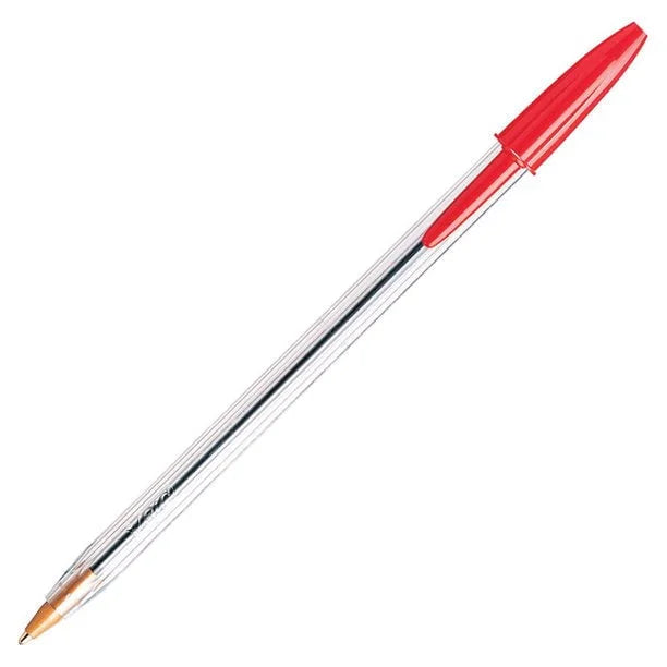 BIC Medium Clear Barrel Crystal Xtra Life Pen