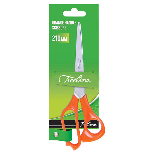 Treeline Scissors Orange Handle 210mm 2.0mm Blade