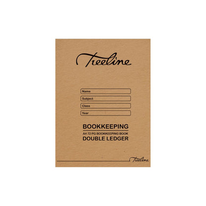 A4 Treeline Exercise Book  72 pg Soft Cover Double Ledger
