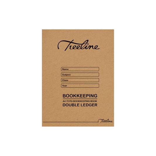 A4 Treeline Exercise Book  72 pg Soft Cover Double Ledger