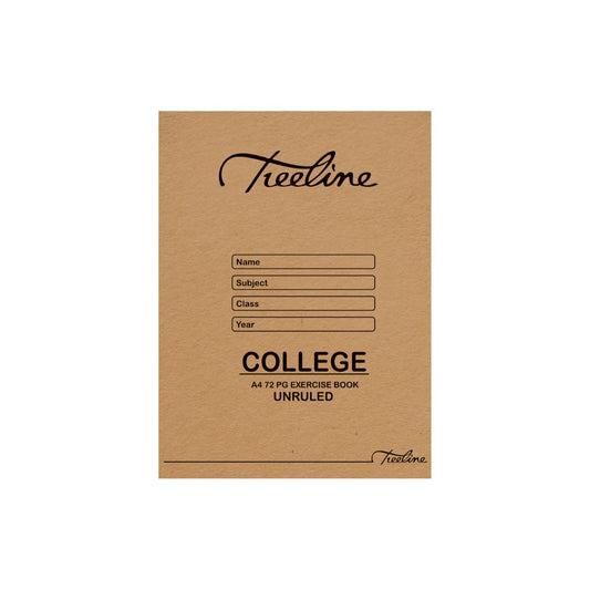 A4 Treeline Exercise Book 72 pg Unruled College