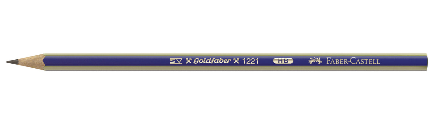 FABER CASTELL Goldfaber 1221-HB Pencil (12's)