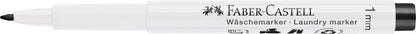 FABER CASTELL Laundry Marker - 1mm Round Tip (Black)(10 Pack)