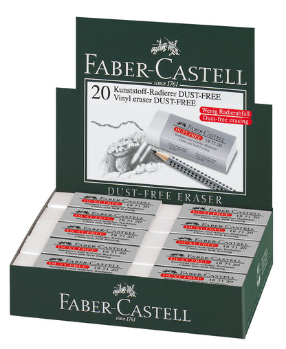 FABER CASTELL (Dust Free) Large Eraser (20's)