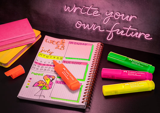FABER CASTELL TL46 Highlighters - Neon (Wallet of 4)