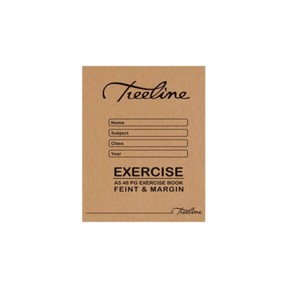 A5 Treeline Exercise book 48 pg Feint & Margin College