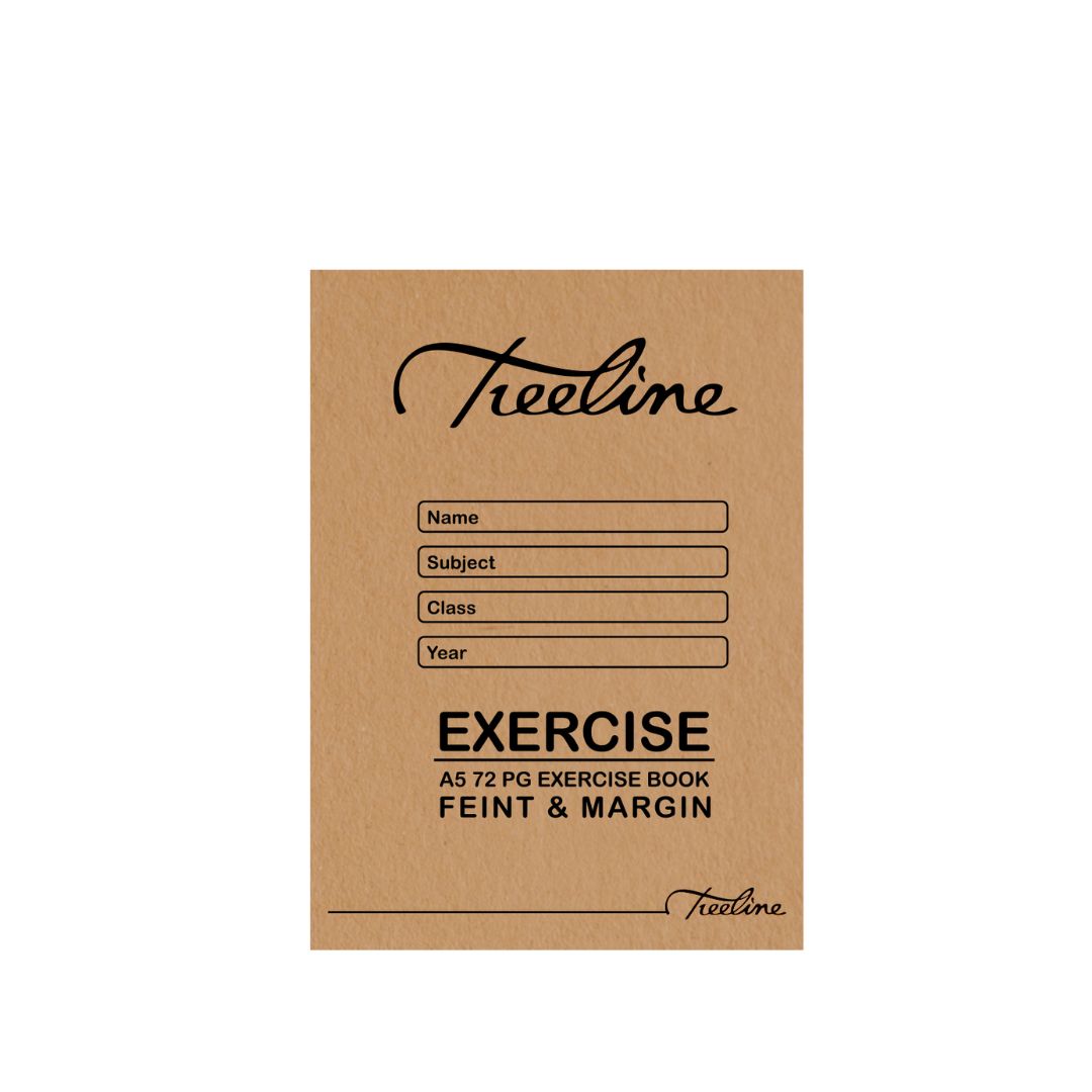 A5 Treeline Exercise Book 72 pg Feint & Margin College