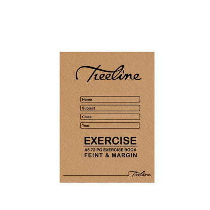 A5 Treeline Exercise Book 72 pg Feint & Margin College