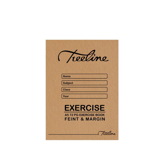 A5 Treeline Exercise Book 72 pg Feint & Margin College