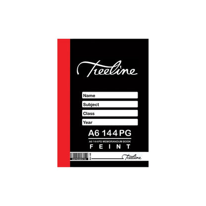 A6 Treeline Hard Cover 144 pg Memo Book  Feint Only