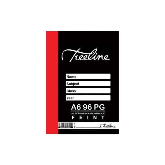 A6 Treeline Hard Cover 96 pg Memo Book  Feint Only