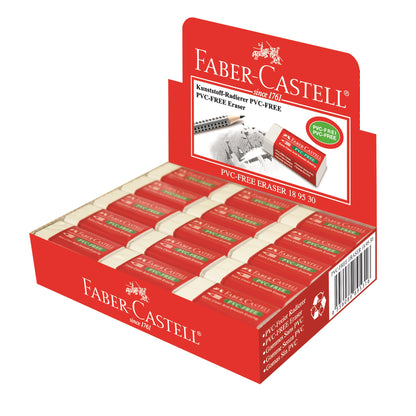 FABER CASTELL (PVC Free) Eraser (30's)