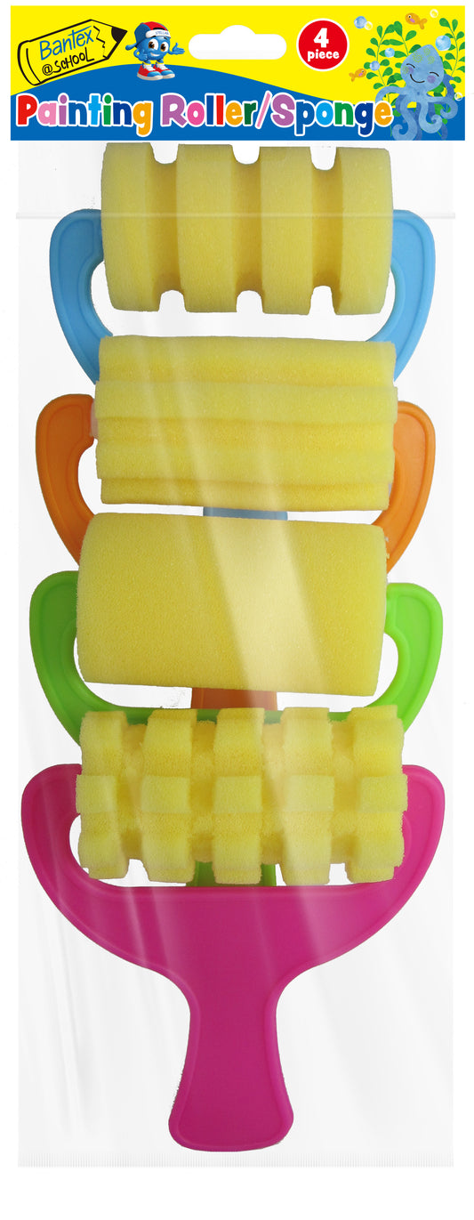 BANTEX @School Painting Sponge Roller Set - 4 Pieces