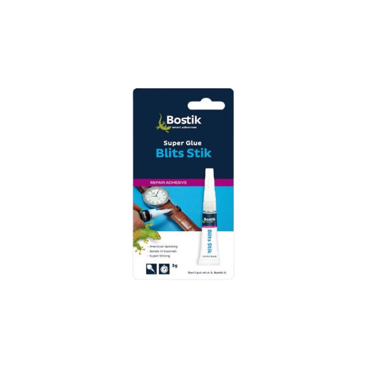 BOSTIK Super Glue 3g Blits Stick Super Glue