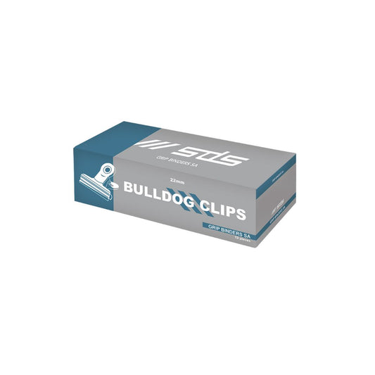 Bulldog  Clips SDS 22mm Stainless Steel 12's