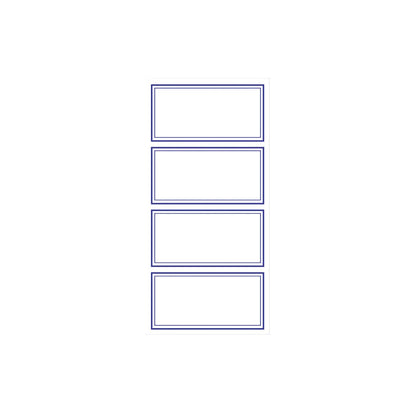 Treeline Blue Border Labels 24's 78 x 38mm