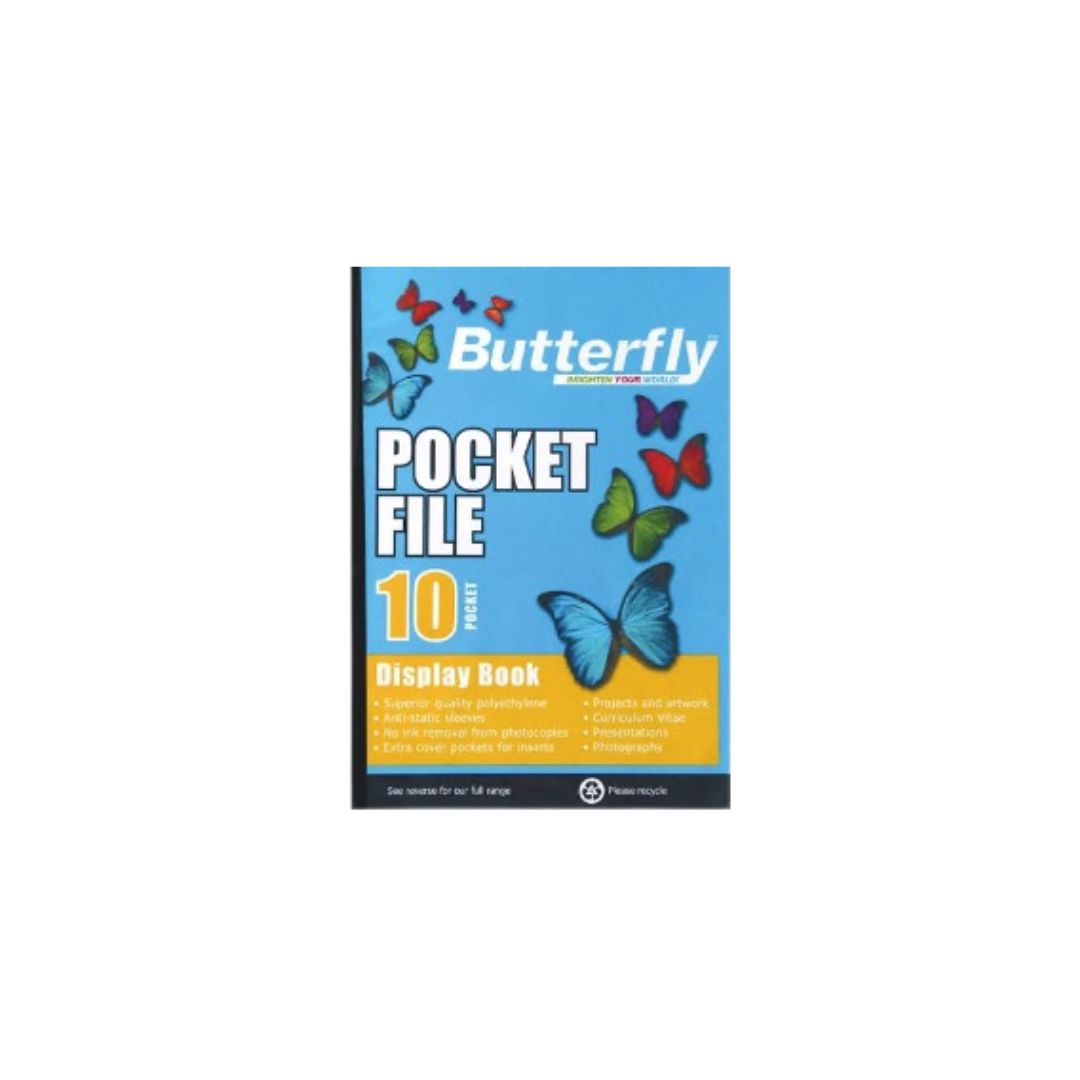 A4 Butterfly Pocket File 10 Page