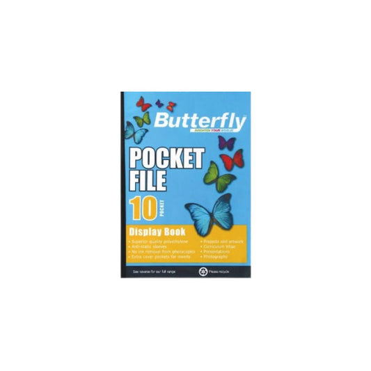 A4 Butterfly Pocket File 10 Page