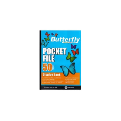BUTTERFLY A4 Pocket File 50 Page