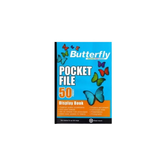 A4 Butterfly Pocket File 50 Page