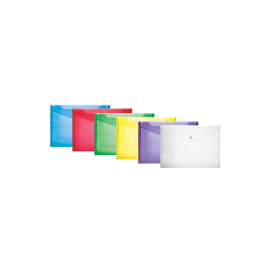 Folder Treeline A4 PVC Carry Folder with Stud 180 micron 6's