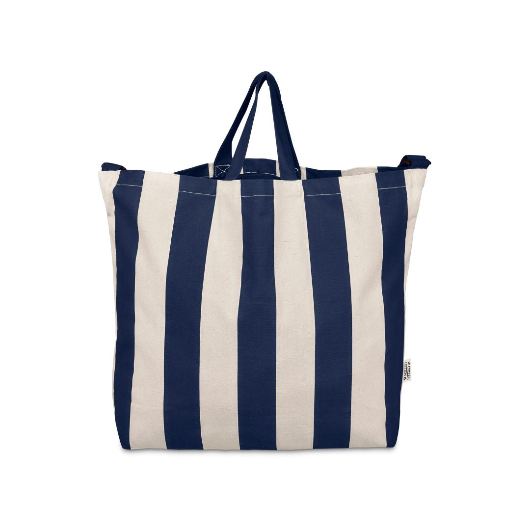 OKIYO  Natsuri Recycled Cotton Canvas Large Beach Bag
