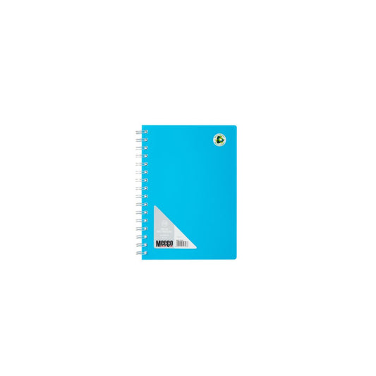 MEECO A5 Neon Spiral Notebook 80 Pg Ruled