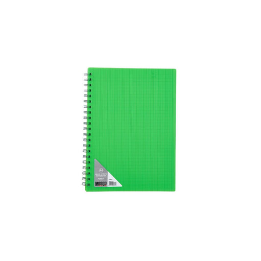 MEECO A4 Neon Spiral Notebook 80 Pg Ruled
