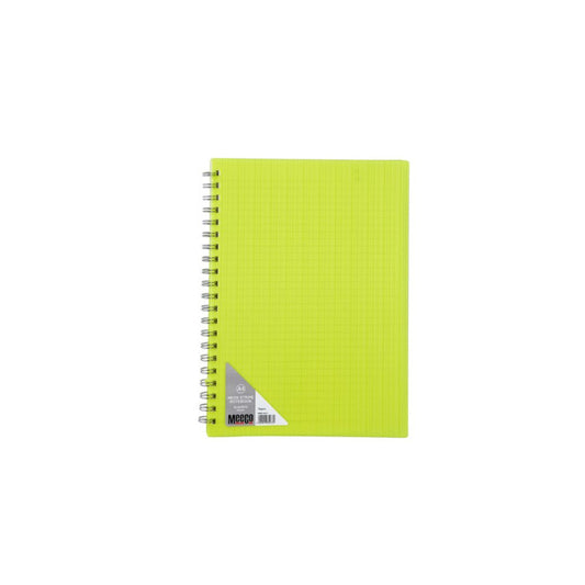MEECO A4 Neon Spiral Notebook 80 Pg Ruled