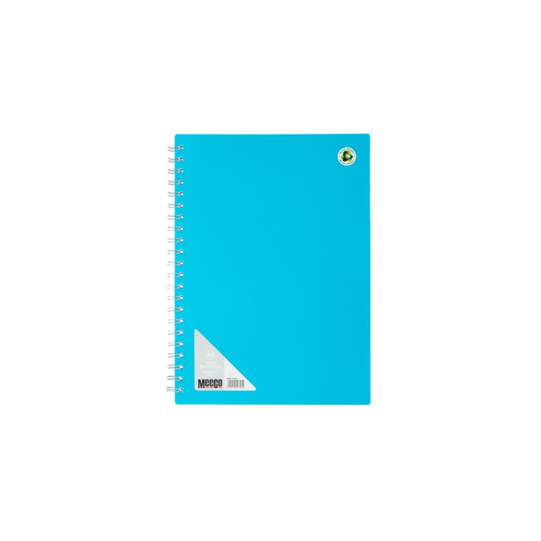 MEECO A4 Neon Spiral Notebook 80 Pg Ruled