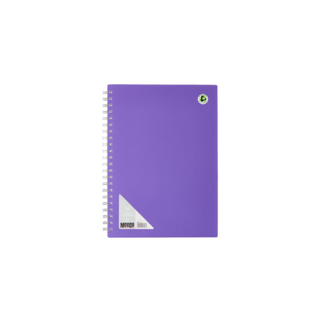 MEECO A4 Neon Spiral Notebook 80 Pg Ruled