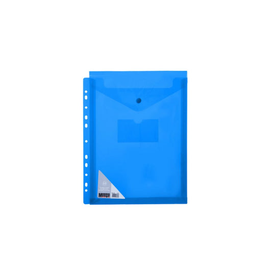 MEECO Folder A4 PVC Carry Folder with Vertical Closure 5 Pack
