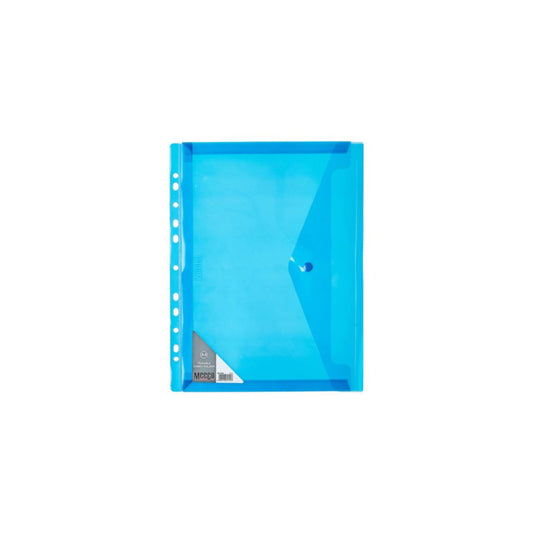 MEECO Folder A4 PVC Carry Folder with Closure 5 Pack