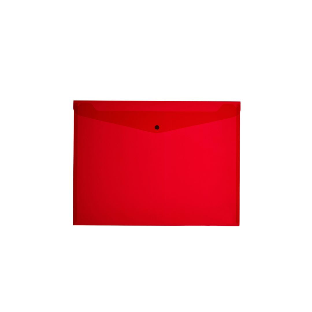 MEECO Folder A3 PVC Carry Folder with Stud 180 Micron 5 Pack