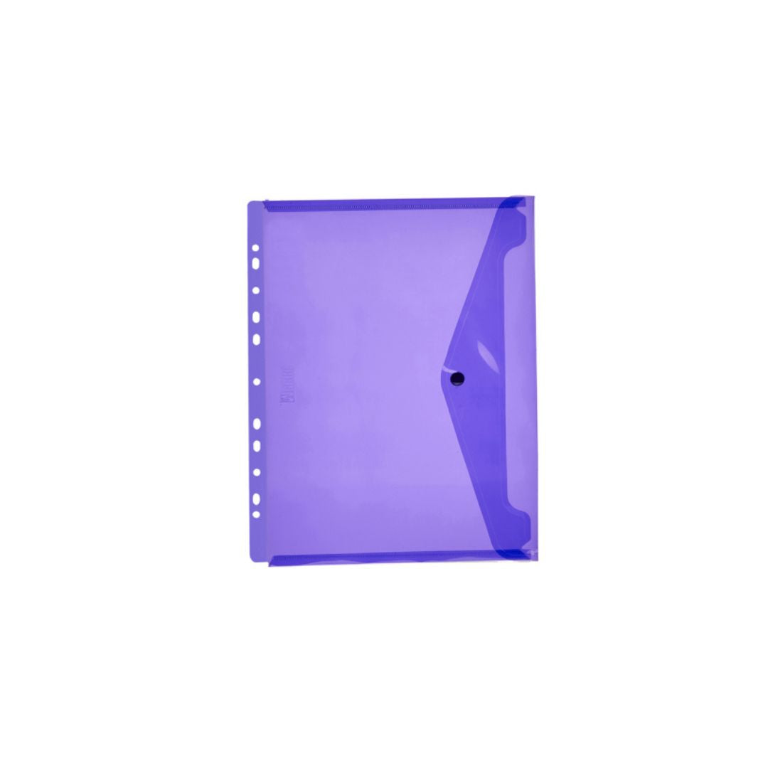 MEECO Folder A4 PVC Carry Folder with Closure 5 Pack
