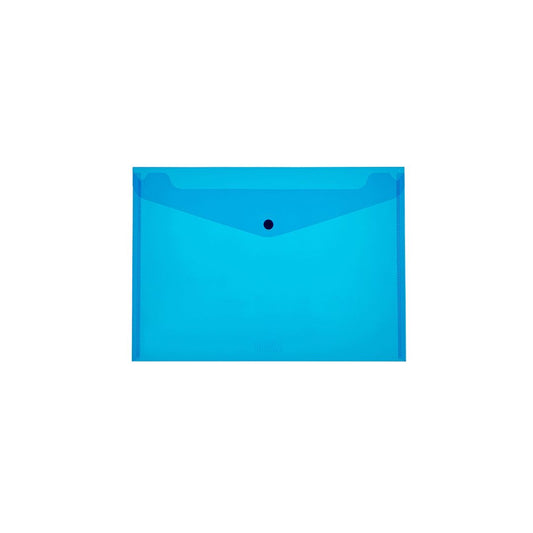 MEECO Folder A4 PVC Carry Folder with Stud 180 micron 5 Pack